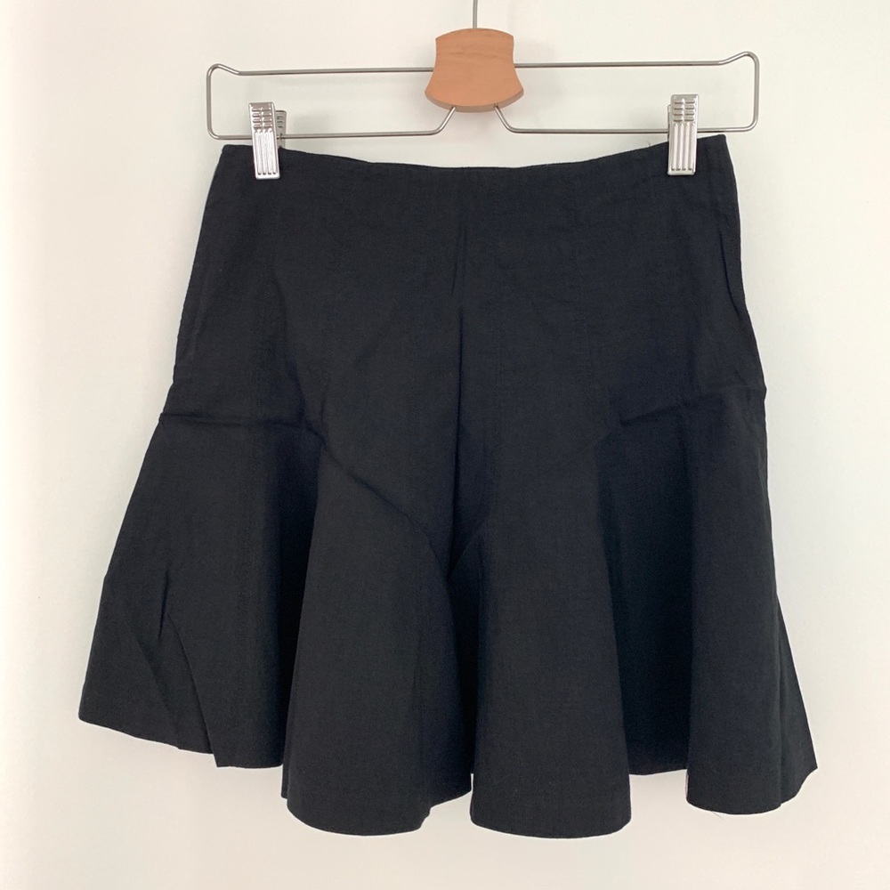 Theory Mini Flare Skirt Black
